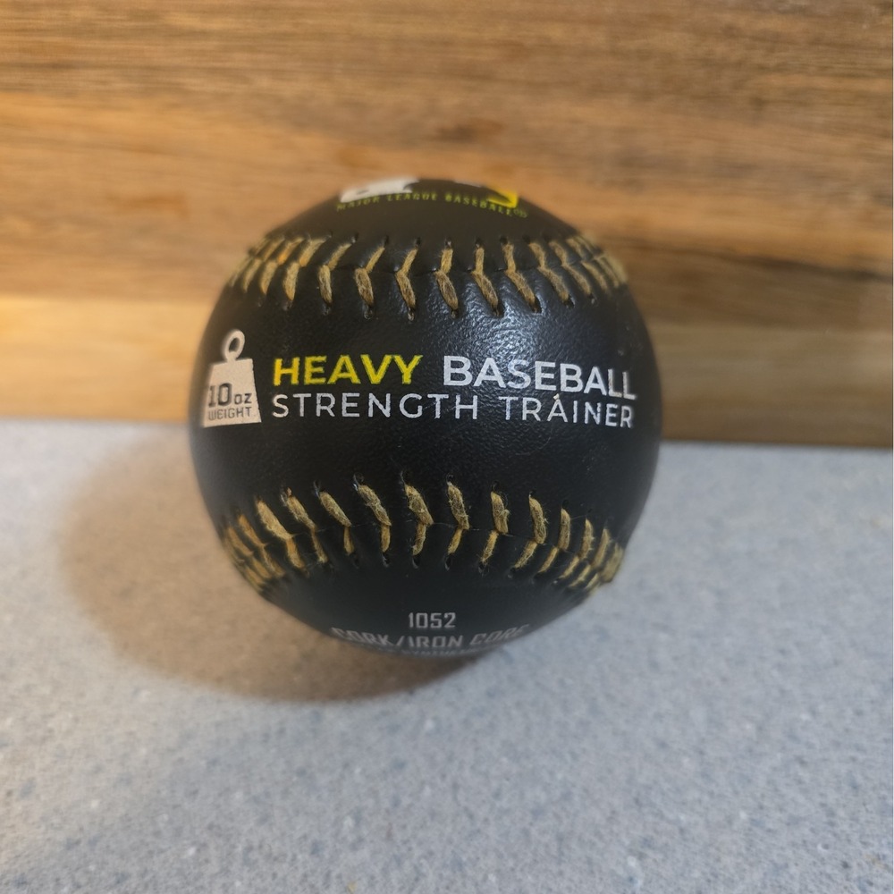Franklin Heavy Ball Trainer 10oz Weighted Baseball 1052 Black MLB